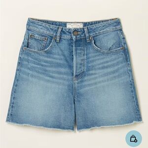 Blue Courtney Cut Off Denim Shorts
